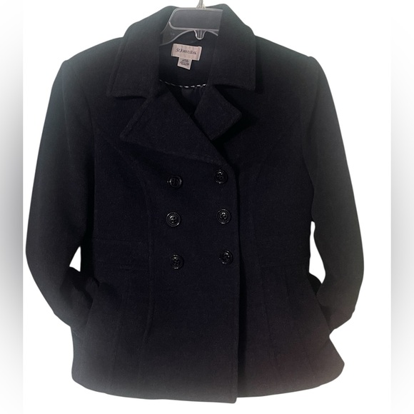 St. John’s Bay Cashmere/wool blend Pea Coat. Size large. GUC - Picture 9 of 14